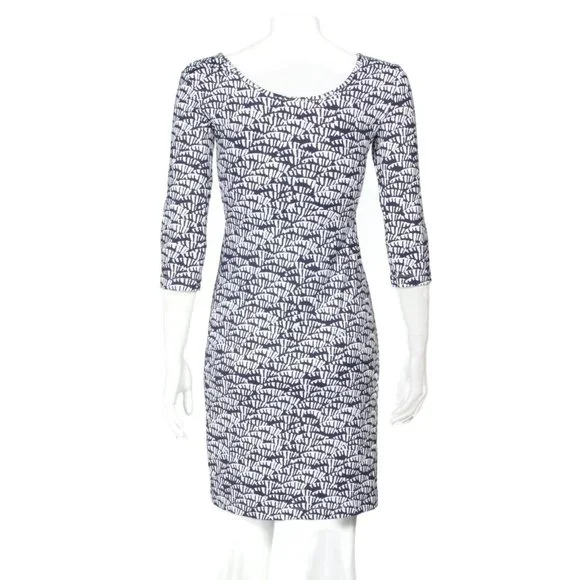 Persifor Dress White Blue Tropical Coral Reef XS - 432 - Picture 4 of 6